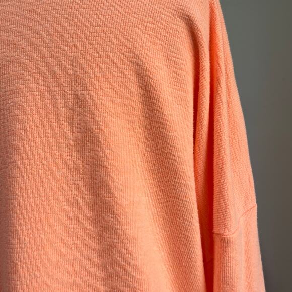 Aerie Neon Orange Oversized Lightweight Pullover Sweater Cozy Size M - Picture 5 of 6